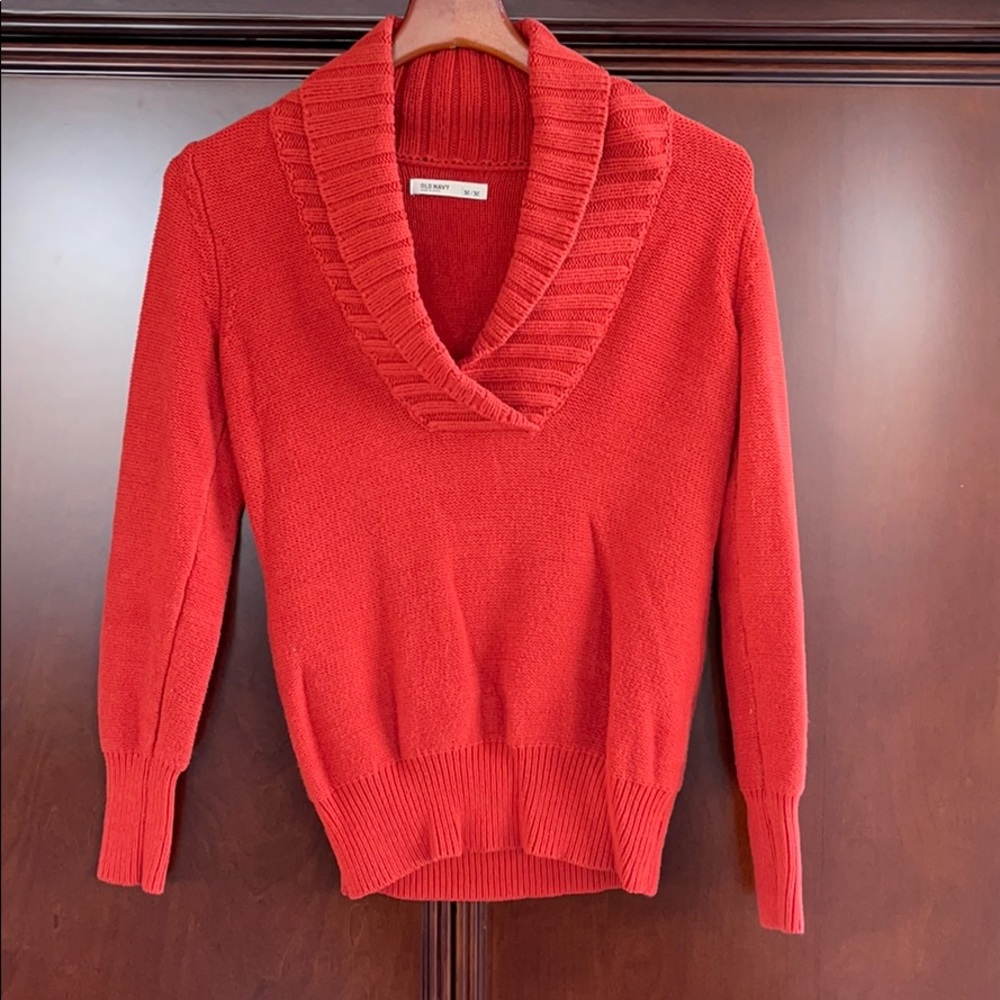 Orange sweater